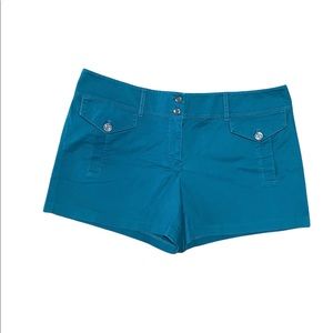 New York & Company teal shorts size 14